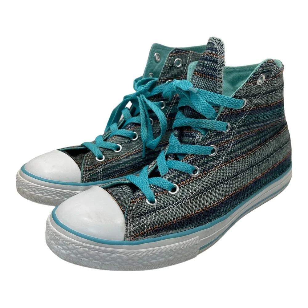 Converse All Stars Junior Unisex Size 6 Shoe Sneaker High Top - Picture 2 of 9